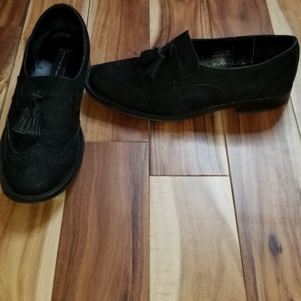 Steve Madden MIRANDDA Leather/Suede Tassel Loafer